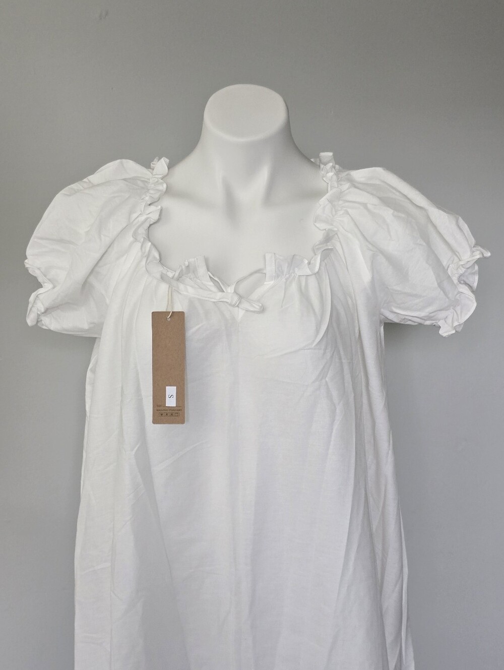 Nwt SuEasy Retro The Daphne Chemise Victorian Nightgown, White, Small - Picture 2 of 9